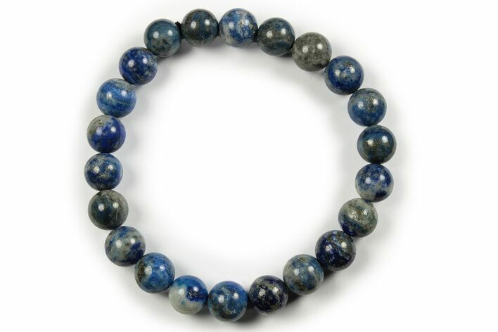 Lapis Lazuli Stone Bracelet - Elastic Band - Photo 1